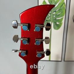 Factory Metallic Red Semi-Hollow Body Electric Guitar 6 Strings Set in Joint