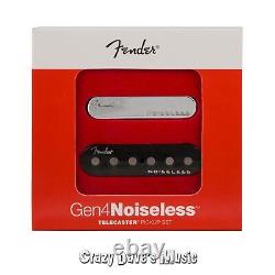 Fender Gen 4 Noiseless Telecaster Tele Pickup Set NEW