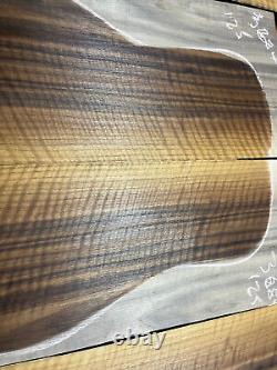 Fiddleback figured walnut tonewood guitar luthier set back sides AAAA