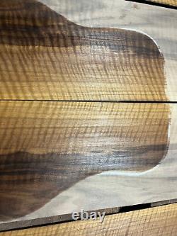 Fiddleback figured walnut tonewood guitar luthier set back sides AAAA