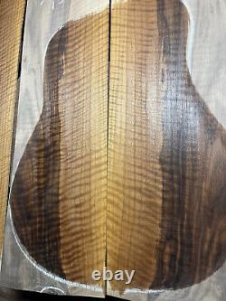 Fiddleback figured walnut tonewood guitar luthier set back sides AAAA