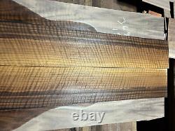 Fiddleback figured walnut tonewood guitar luthier set back sides AAAA