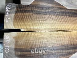 Fiddleback figured walnut tonewood guitar luthier set back sides AAAA