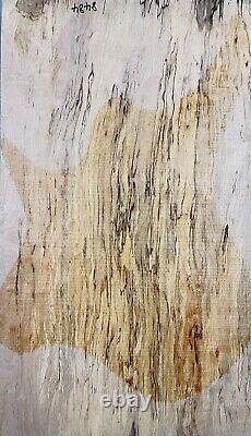 Figure Archtop Guitar Drop Top Spalted Maple Wood Set Luthier Supply Tonewood