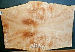 Figured Flame Maple Wood 8586 LUTHIER CARVED TOP GUITAR SET 23 x 16.5 x. 75