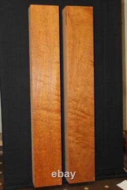 Figured genuine mahogany guitar back and side billets. Enough for 20 sets