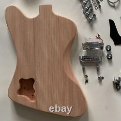 Firebird Semi Finish Electric Guitar Full Set Kits 6 Strings Chrome Hardware