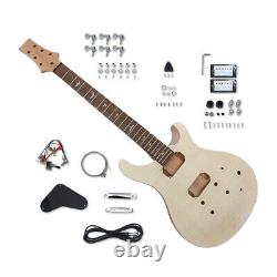 Flame Mahogany Electric Guitar Set with 22Frets 25.5inch PRS Neck and Bird Inlay