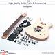 Flamed Maple Unfinished Electric Guitar Kit Mahogany Body & Neck With Hardware Diy