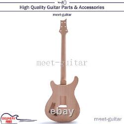 Flamed Maple Unfinished Electric Guitar Kit Mahogany Body & Neck with Hardware DIY