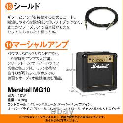 Fujigen Fgn Jtl7 3Ts Electric Guitar Beginner 14 Pieces Set With Marshall