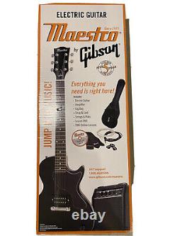 GIBSON Maestro Electric Guitar Set With Bonus Flip Tuner MELPCBKCH5