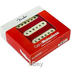 Genuine Fender GEN 4 Noiseless Stratocaster/Strat Guitar Pickup Set AGED WHITE