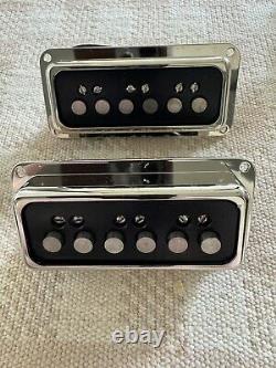 Genuine Gretsch DynaSonic Neck Bridge Pickup Set NICKEL Finish USA Made #132