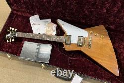 Gibson CS Run 1958 Mahogany Explorer Split V Head Antique Natural VOS #GG7os