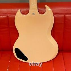 Gibson Custom Shop 63 SG Junior VOS Lightning Bar Antique Shell Pink CME #GG6il