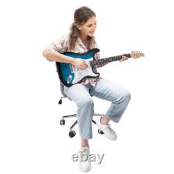 Glarry GST Beginner Electric Guitar Set with White Pickguard, 20W Amplifier