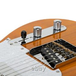 Glarry GTL Semi-Hollow F Hole Electric Guitar Set+Bag+Tool+Pick+Strap UK Seller