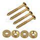 Gold Neck Joint Bushings And Bolts For Electric Guitar Pack Of 4
