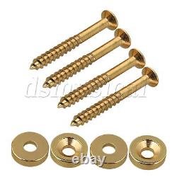 Gold Neck Joint Bushings And Bolts For Electric Guitar Pack of 4