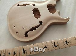 Good 1 set unfinished guitar neck and body PRS style guitar kit