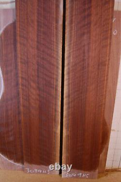 Gorgeous curly eastern black walnut tonewood guitar luthier set back and sides