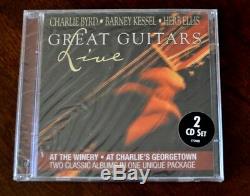 Great Guitars Live Set Barney Kessel, Herb Ellis, Charlie Byrd 2CD, 2001 NEW
