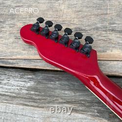 Grote Set in Neck Red Color Electric Guitar Black Hardware Locking Tuners