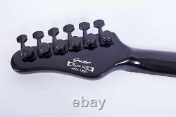 Grote Tele Set in neck Electric Guitar Black color Locking tuners