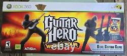 Guitar Hero World Tour Dual Les Paul Guitar Set XBOX 360 NIB