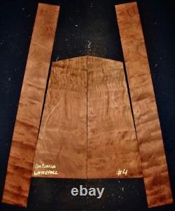 Guitar Luthier Tonewood WATERFALL FIGURED BUBINGA Acoustic backs sides SET