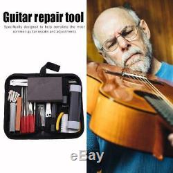 Guitars Repair Maintenance Tool Set Guitar Toolkit with Grinding Fret File NEW