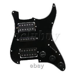 HSH ASSEMBLY SCRATCHPLATE Black FOR H-S-H ELECTRIC GUITAR