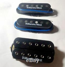 HSS Ibanez Prestige Guitar Dimarzio/IBZ USA Black Humbucker & Single Pickup set