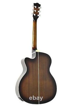 Haze 40 OM Shaped All-Mahogany Electro-Acoustic Guitar +Free Bag F-561TBCEQ