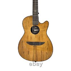 Haze Acoustic/Classical Guitar, Spalted Maple Veneer, Round-Back, HSDP836CGC
