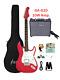 Haze E211 Fiesta Red Hst Electric Guitar With Accessories