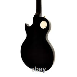 Haze E239GC Semi-Hollow Body Electric Guitar with Spalted Maple Veneer+ Free Bag