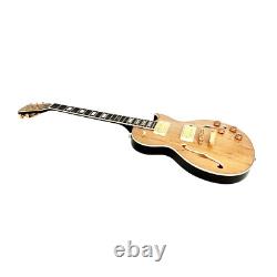 Haze E239GC Semi-Hollow Body Electric Guitar with Spalted Maple Veneer+ Free Bag