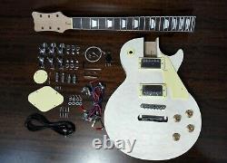 Haze HSLPM 19380BQ Electric Guitar DIY, No-Soldering, Mahogany Body, Set Neck, H-H