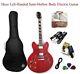 Haze Left-handed Cherry Red, Semi-hollow Body Electric Guitar+free Bag Seg-272lh