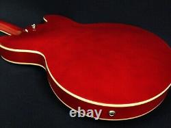 Haze SEG-272 Cherry Red Semi-Hollow Body, F Holes Electric Guitar +Free Gig Bag