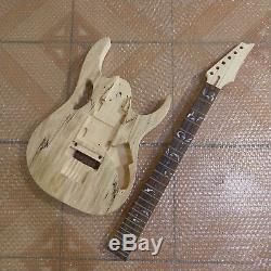 High-grade 1 set unfinished Guitar Neck and body for Ibanze style guitar kit