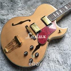 Hollow Body Byrdland Electric Guitar Flamed Maple Back Natural Fast Shipping