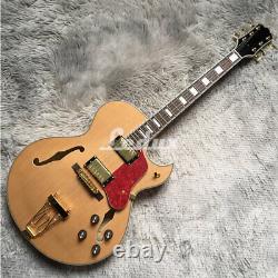 Hollow Body Byrdland Electric Guitar Flamed Maple Back Natural Fast Shipping