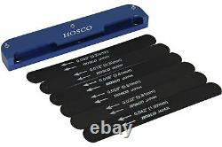 Hosco Compact Black Electric Guitar 009-042 Nut File Set with Aluminum Holder
