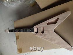 Hot Sell 1set Electric Guitar Body&Neck Mahogany Material V Shape No Parts