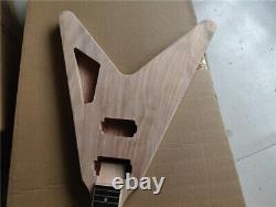 Hot Sell 1set Electric Guitar Body&Neck Mahogany Material V Shape No Parts