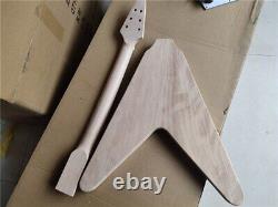 Hot Sell 1set Electric Guitar Body&Neck Mahogany Material V Shape No Parts