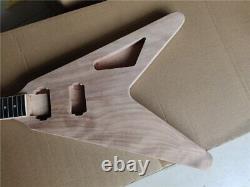 Hot Sell 1set Electric Guitar Body&Neck Mahogany Material V Shape No Parts